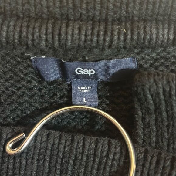 GAP sweater vintage large black zip jacket - Picture 4 of 5